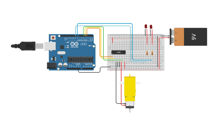 Circuit design circuito prac 4 - Tinkercad