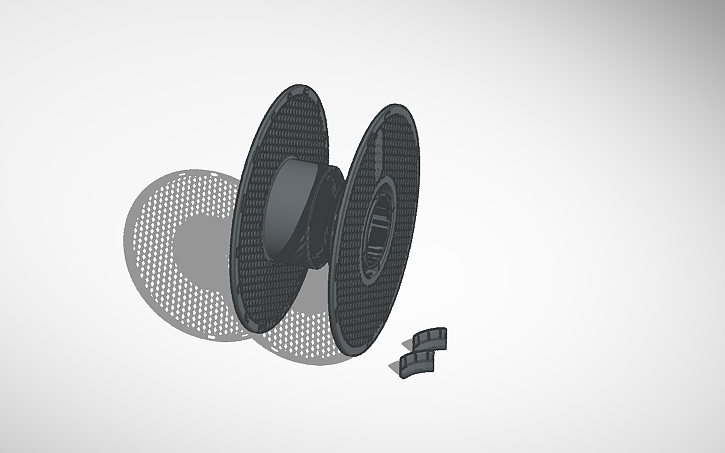 3D design bambu lab spool - Tinkercad