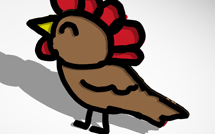 3D design chicken - Tinkercad