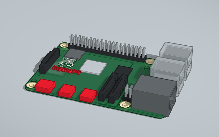 Raspberry Pi Cad/design 3D design Raspberry Pi 5 - Tinkercad