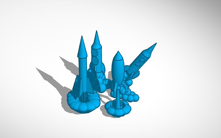 3D design Rockets - Tinkercad