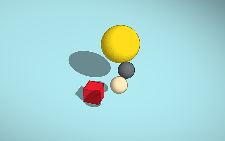 3D design Solar System mock-up - Tinkercad