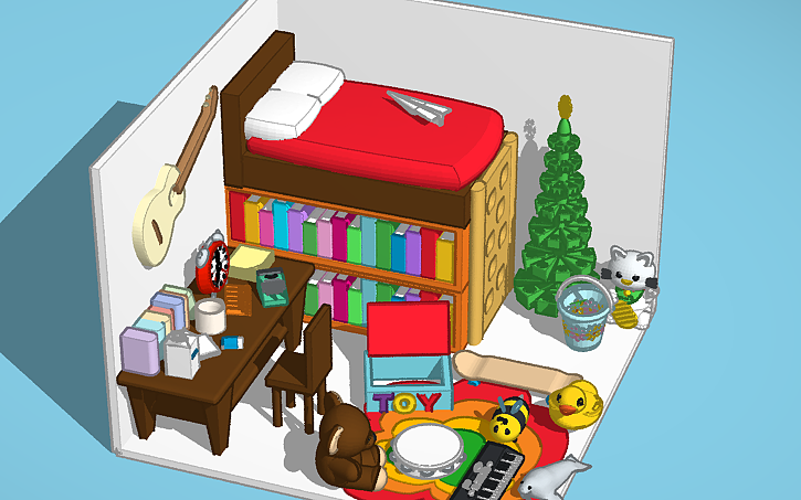 3D design My dream room - Tinkercad
