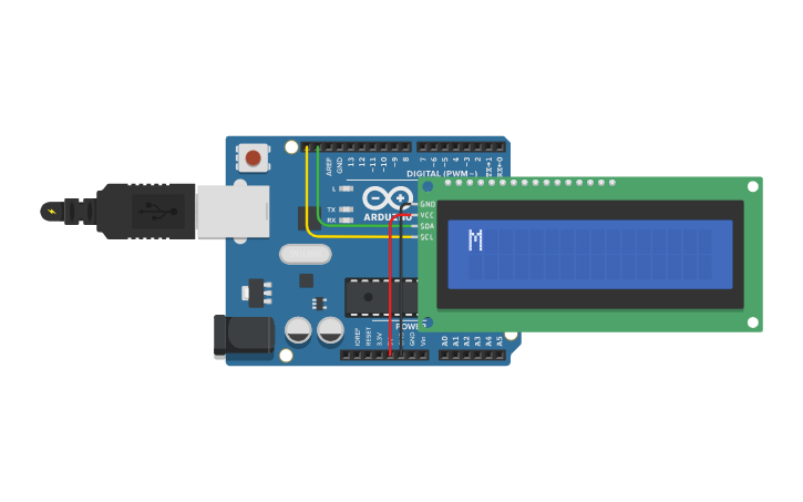 Circuit design A simple project on ARDUINO UNO - Tinkercad