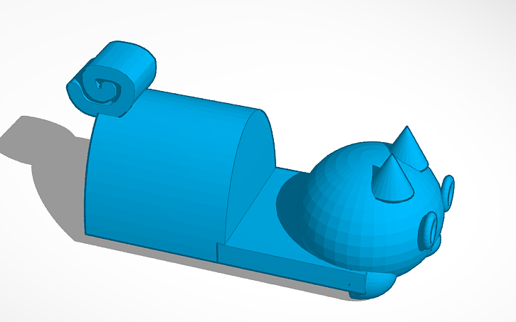 3D design cat - Tinkercad