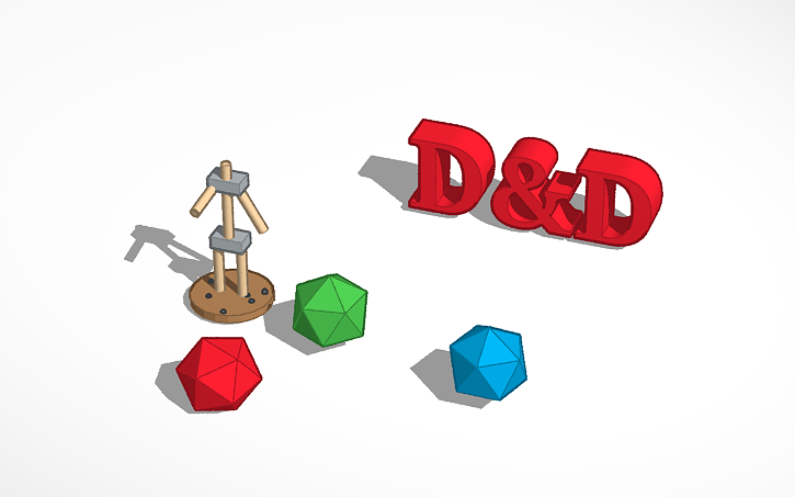 3D design D&D - Tinkercad