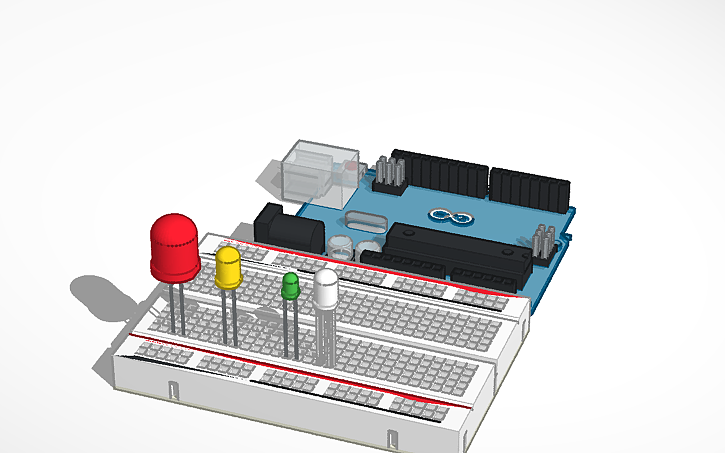 3D design Leds 10mm 5mm 3mm RGB 3mm - Tinkercad