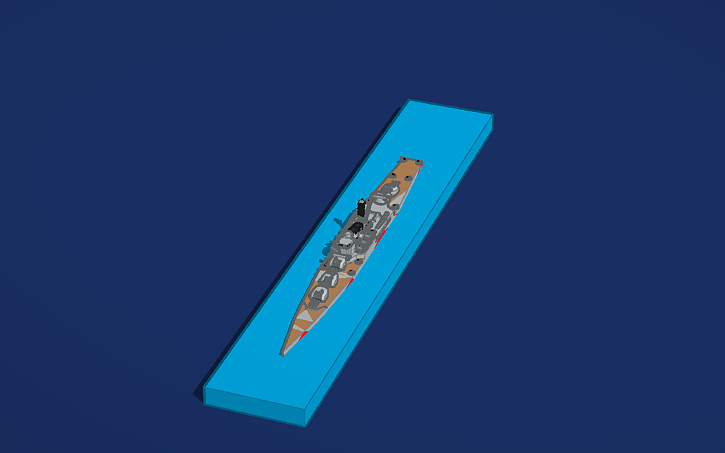 Hashidate Cruiser Railing 3D design Light Cruiser Hashidate - Tinkercad