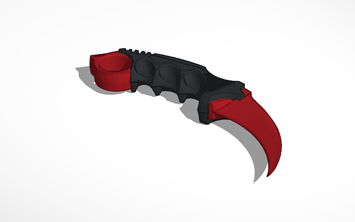 3D design CSGO Karambit - Tinkercad