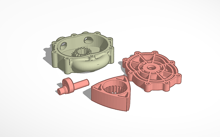 3D design Wankel Engine - Tinkercad
