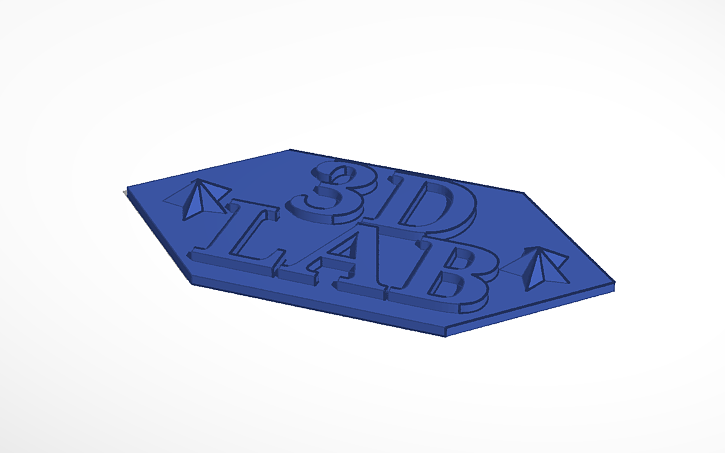 3D design Door Sign - Tinkercad