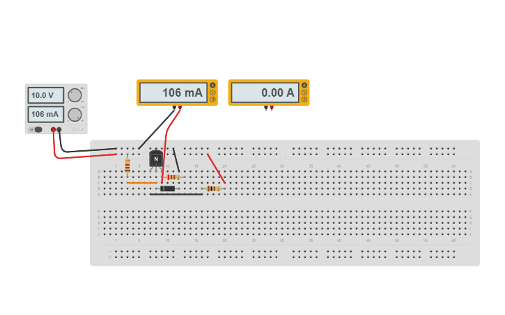 Circuit design TBJ-diodo - Tinkercad