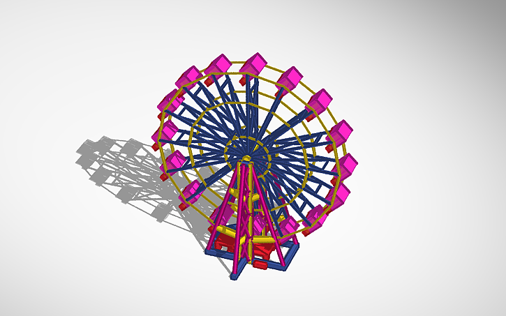 3D design Making my Own Ferris wheel - Tinkercad