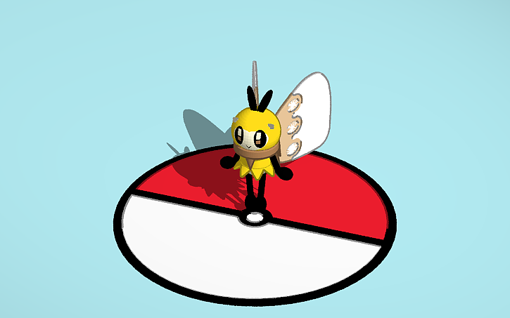 3D design Ribombee Pokemon - Tinkercad
