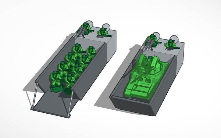 3D design Higgins boat - Tinkercad