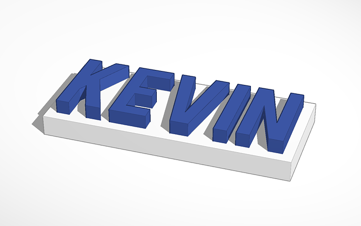 3D design kevin - Tinkercad