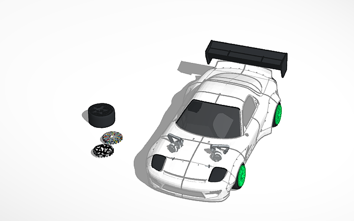 3D design mazda RX7 custom mazda rx 7 - Tinkercad
