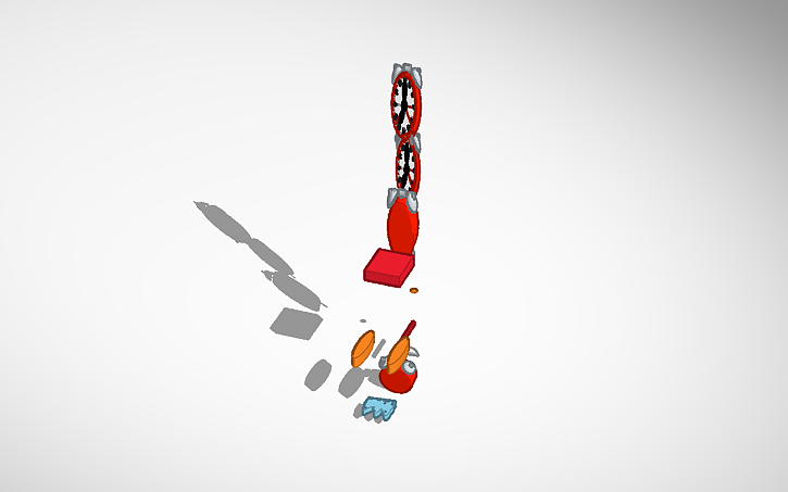 3D design space rocket shadow - Tinkercad