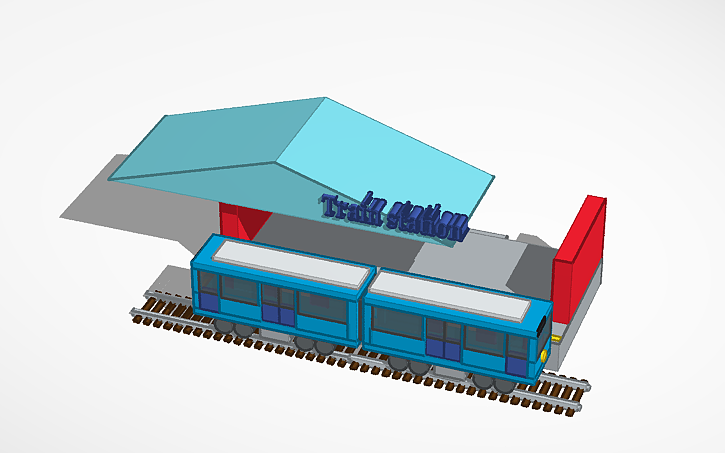3D design Train - Tinkercad