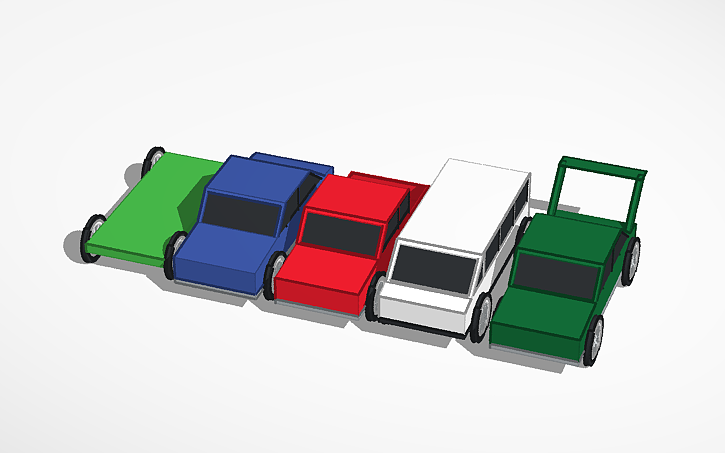 Tinker Cart 3D design set of physical Detailed basic carts and vehicles (UPDATE ...