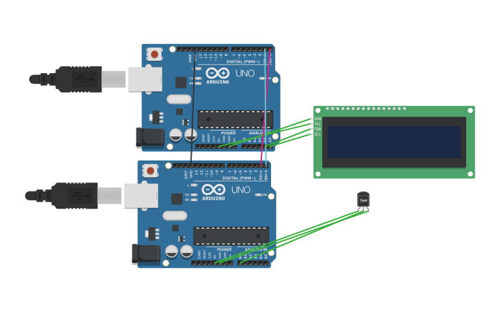 Circuit design UART - Tinkercad