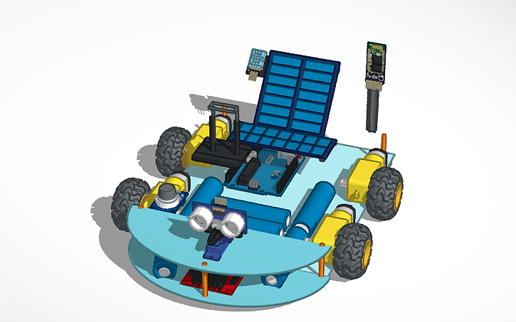 3D design GYANI ROVER - Tinkercad