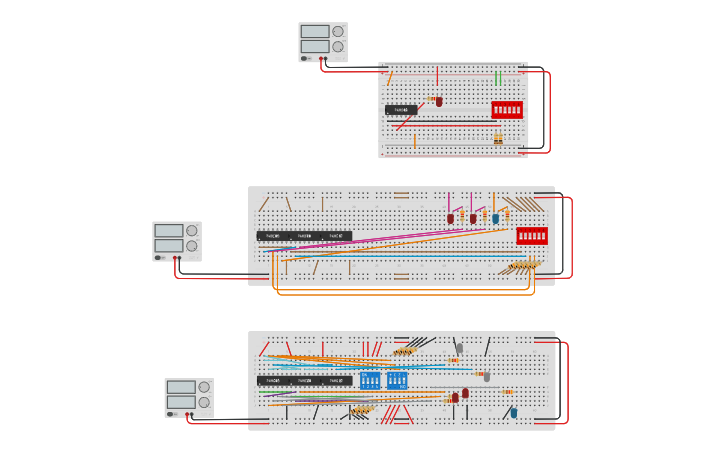 Circuit design Xor / half adder / full adder *gates* - Tinkercad