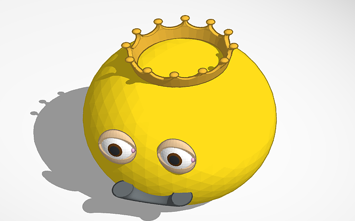 3D design Simple face - Tinkercad