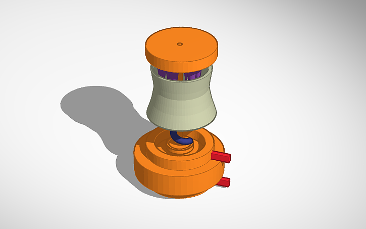 3D design nuclear reactor - Tinkercad