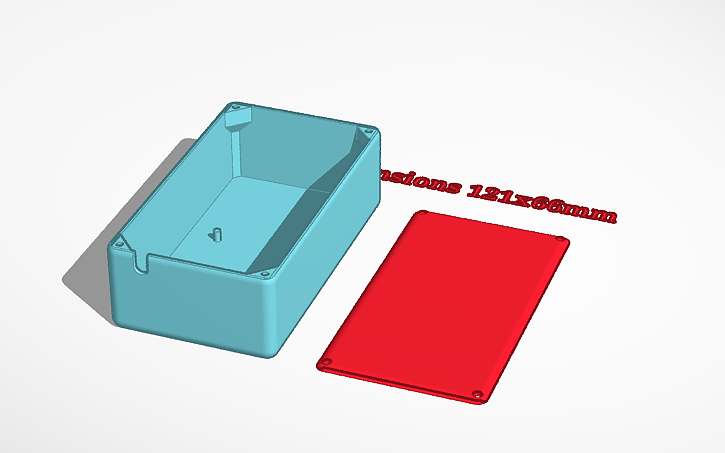 3D design Arduino Mega enclosure - Tinkercad