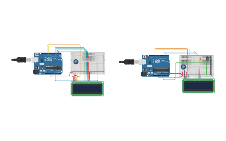 Circuit design Sensor de Temperatura con Pantalla LCD 16x2 - Tinkercad