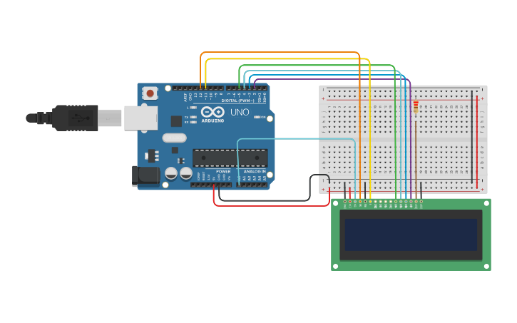 Arduino Ide Random Numbers Circuit design Arduino Uno Serial LCD Display No Pot Random Numbers ...