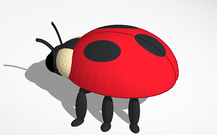 3D design Ladybug - Tinkercad