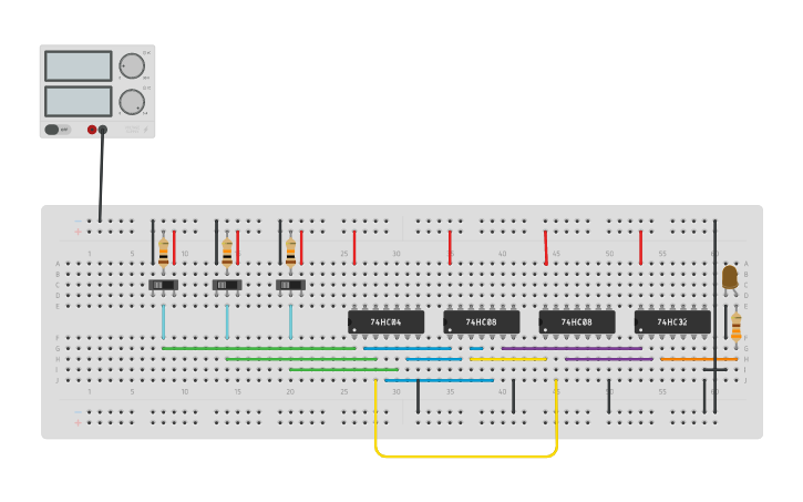Circuit design AST 122 - OBERES - BIT 1-A MOD 01 - DECODER USING LED ...