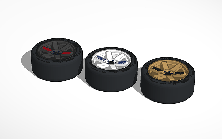 3D design Volk TE37's - Tinkercad