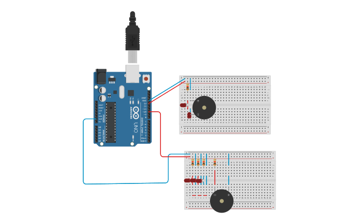 Circuit design Buzzer - Tinkercad