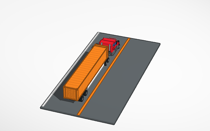 3D design big rig - Tinkercad