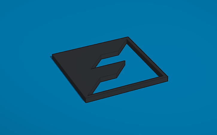 Flashforge Logo Vector 3D design flashforge logo 2 - Tinkercad