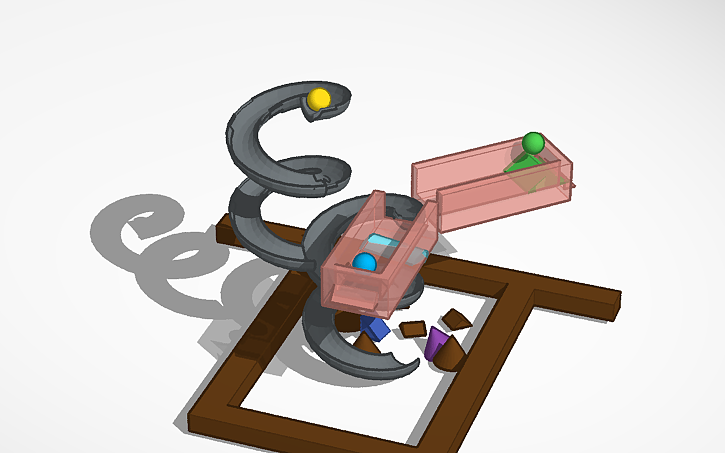3D design Marble Run - Tinkercad