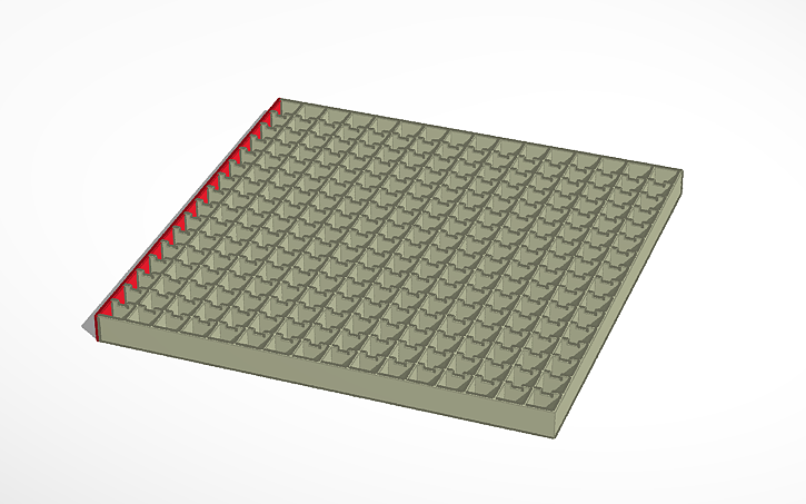 3D design Matrix LED 16x16 ws2812b - Tinkercad