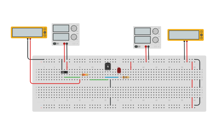 Circuit design Andrea Dardano 5D Transistor come interruttore - Tinkercad