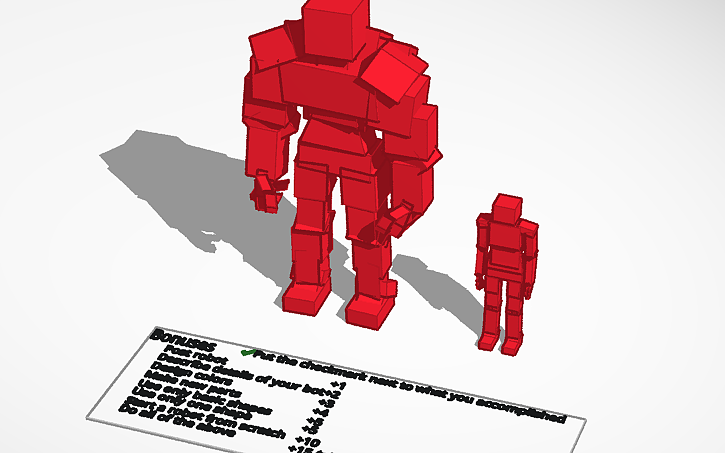 3D design Design your own robot challenge entry! - Tinkercad