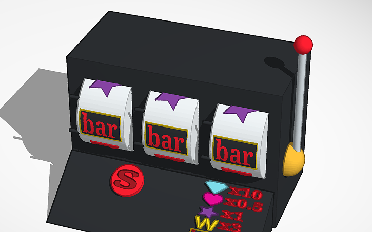 Programmable Slot Machine 3D design more accurate slot machine - Tinkercad