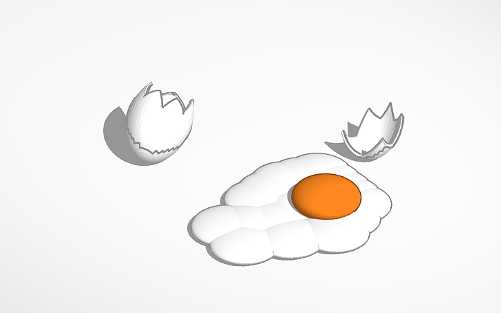 3D design egg - Tinkercad