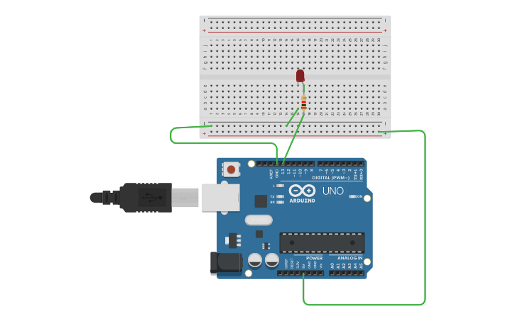Circuit design LED Lighting - Tinkercad