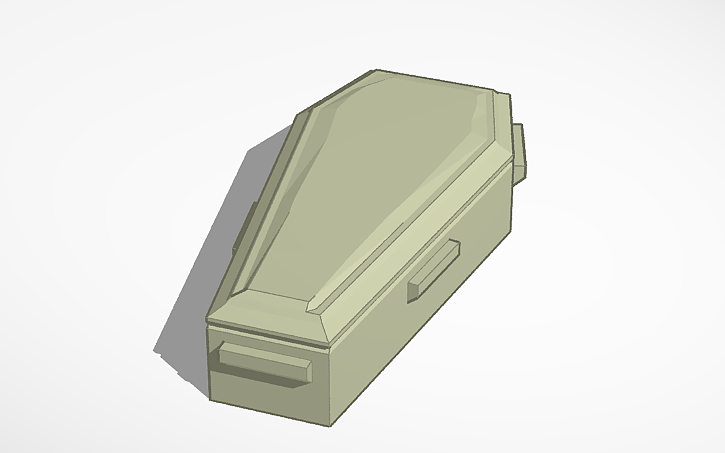 Tech Coffin 3D design coffin - Tinkercad