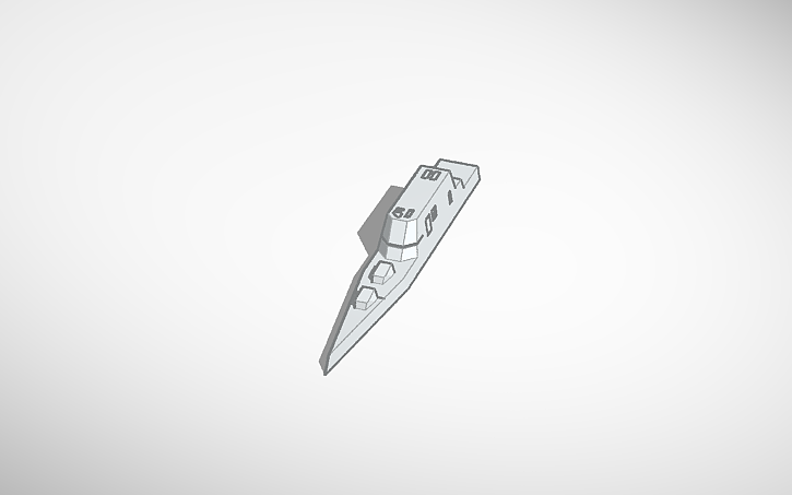 3D design Cyclone-class Stealth Destroyer - Tinkercad
