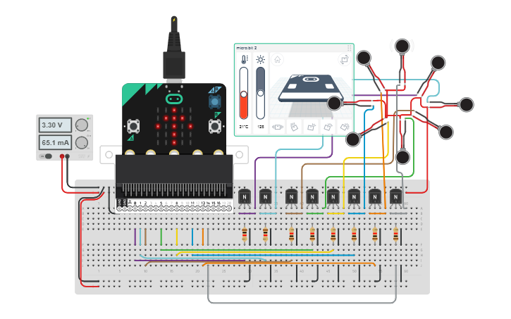 Circuit design Compass for the blind v2.0 - Tinkercad