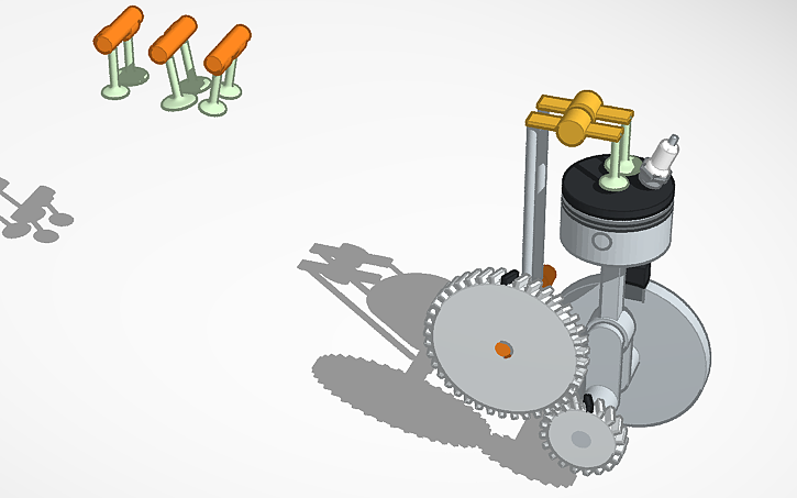 3D design The Internal Combustion Engine - Tinkercad