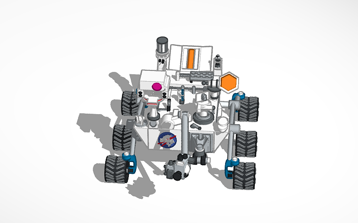 Cad Block Mars Rover 3D design Copy of Curiosity mars rover - Tinkercad